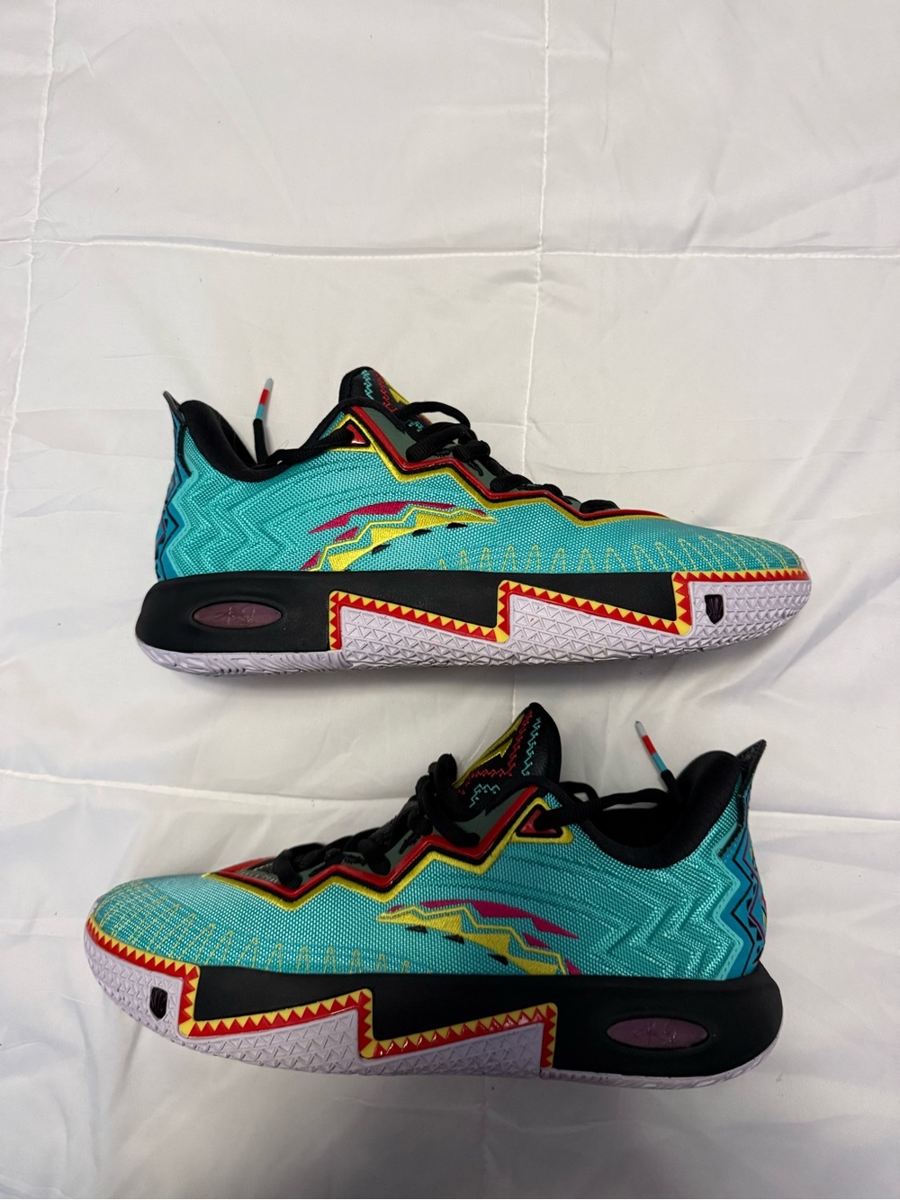 Men's ANTA Kai 2 Retro 90’s Athletic Sneakers in Turquoise Multicolor